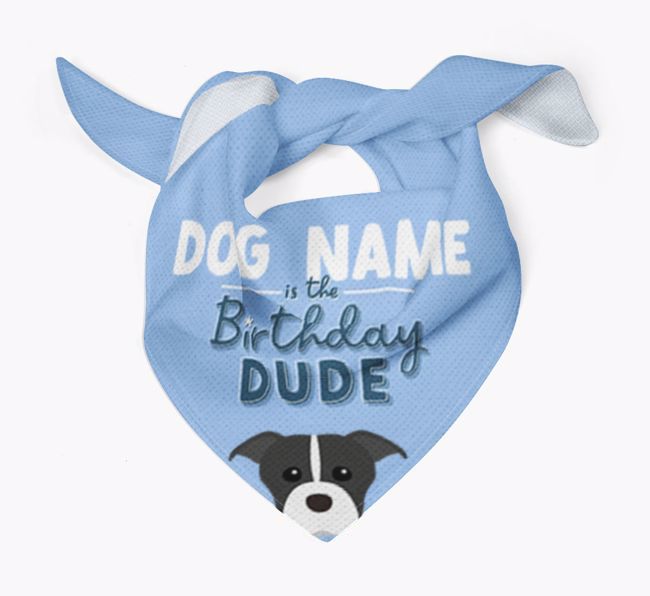 Birthday Dude: Personalized {breedFullName} Bandana